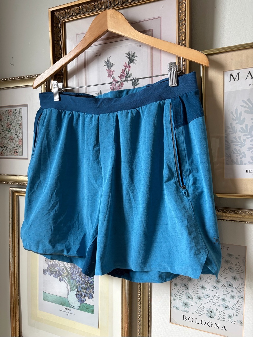 Lululemon Surge Linerless Shorts Teal XL - Picture 7 of 8